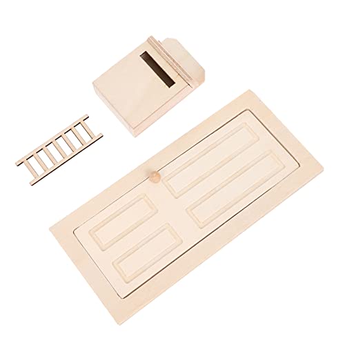 INOOMP 1satz Doll House Miniatur Mit Tür Und Leiter Für Puppenhausgestaltung Kreative Wohnaccessoires Für Sammler von INOOMP
