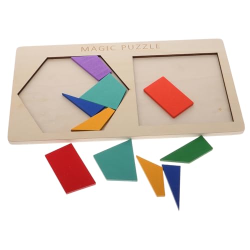 INOOMP 1 Satz Pädagogisches Bausteinspielzeug Puzzle- Gehirnschraubenspiel Denksportaufgaben für geometrisches Puzzle rätsel Gehirn Rätsel Holz INOOMP 1 Satz Pädagogisches Bausteinspielzeug Puzzle- Gehirnschraubenspiel Denksportaufgaben für geometrisches Puzzle rätsel Gehirn Rätsel Holz von INOOMP