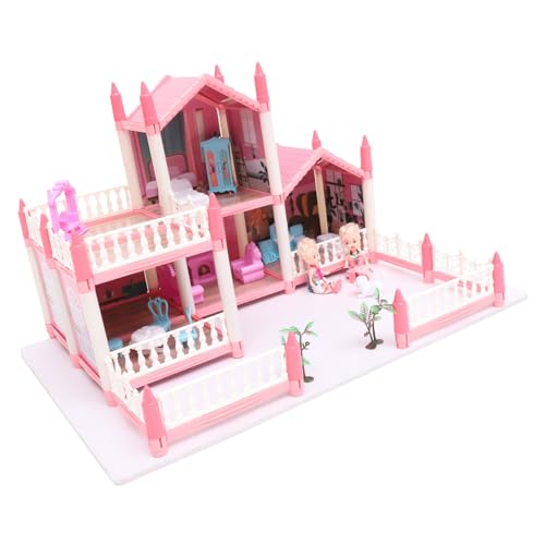 INOOMP 1 Satz Prinzessin Castle Miniaturen-Bausatz Puppenhaus-Miniaturbausatz zum Selbermachen Miniaturhaus Kit Mini-Hausbausatz Miniaturhaus -Kits Plastik Rosa INOOMP 1 Satz Prinzessin Castle Miniaturen-Bausatz Puppenhaus-Miniaturbausatz zum Selbermachen Miniaturhaus Kit Mini-Hausbausatz Miniaturhaus -Kits Plastik Rosa von INOOMP