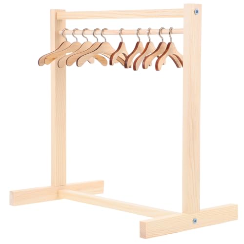 INOOMP 1 Satz Puppen-Kleiderbügel aus Holz Puppen kleiderständer puppenkleiderbügel Kleiderbügel für Puppen Retro Kostüm Mini-Kleiderständer für Puppen Kleiderständer für Puppenkleidung INOOMP 1 Satz Puppen-Kleiderbügel aus Holz Puppen kleiderständer puppenkleiderbügel Kleiderbügel für Puppen Retro Kostüm Mini-Kleiderständer für Puppen Kleiderständer für Puppenkleidung von INOOMP