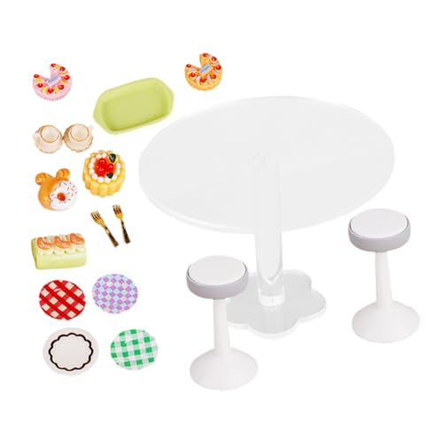 INOOMP 1satz Miniatur Dollhouse Küchenset Mit Acryl Esstisch Und Realistischen Dessertmodellen Deko Für Puppenhäuser Und Kreatives Spielen Für Junge Mädchen INOOMP 1satz Miniatur Dollhouse Küchenset Mit Acryl Esstisch Und Realistischen Dessertmodellen Deko Für Puppenhäuser Und Kreatives Spielen Für Junge Mädchen von INOOMP