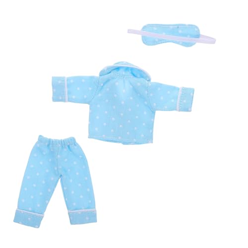 INOOMP 1 Satz Puppenkleidung Kleidungszubehör Für Minipuppen Puppen-Outfits Für Rollenspiele Miniatur Minipuppenzubehör Für Vorgeben Schlafen Bausatz Himmelblau Polyester INOOMP 1 Satz Puppenkleidung Kleidungszubehör Für Minipuppen Puppen-Outfits Für Rollenspiele Miniatur Minipuppenzubehör Für Vorgeben Schlafen Bausatz Himmelblau Polyester von INOOMP
