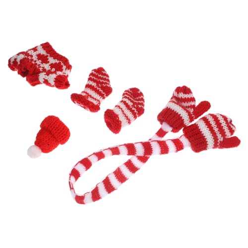 INOOMP 1 Satz Puppenkleidung Strickpullover für Puppen Weihnachtsdeko Zubehör für Puppenhäuser Gemütliches und Charmantes Design Langlebig und Farbecht von INOOMP