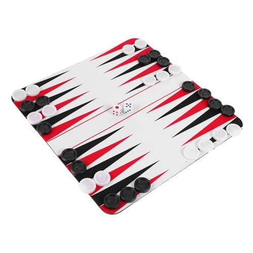 INOOMP 1 Satz Satz Backgammon Schachspiel Camping -Brettspiel Flugzeug -Reisespiel Brettspiele Flugzeug tragbares Spiel Roadtrip-Spiel Road Trip Rucksackspiel Abs von INOOMP