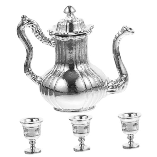 INOOMP 1 Satz Satz Mini - Ornamente Miniatur -Teetasse Mini-Hausdekoration Mini- küche spielset Mini-Teetassen Küche Rollenspiel Mini-Tassen Metall Silver INOOMP 1 Satz Satz Mini - Ornamente Miniatur -Teetasse Mini-Hausdekoration Mini- küche spielset Mini-Teetassen Küche Rollenspiel Mini-Tassen Metall Silver von INOOMP