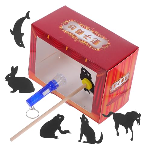 INOOMP 1 Satz Schattenspielspielzeug Traditionelle Schattenhandpuppe Schattenspielzeug Stellen Sie Sich Vor, Zu Schattenpuppen-Set Schatten-actionfigur Rot Papier von INOOMP