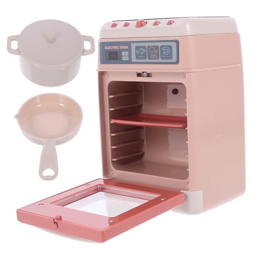 INOOMP 1 Satz Simulation Kleiner Ofen simulierter Ofen lustiges Ofenspielzeug für Lebensszene Model Mini-Sinnesspielzeug für Mini-Backofen- Plastik Rosa von INOOMP