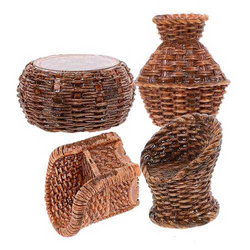 INOOMP 1 Satz Simuliertes Rattan -Modell Werkzeug puppenhaus Modelle Rattan stühle dekoartikel Puppenstubenmöbel Mini -Hausdekoration Zubehör für Puppenhäuser Puppenmöbel Harz Light INOOMP 1 Satz Simuliertes Rattan -Modell Werkzeug puppenhaus Modelle Rattan stühle dekoartikel Puppenstubenmöbel Mini -Hausdekoration Zubehör für Puppenhäuser Puppenmöbel Harz Light von INOOMP