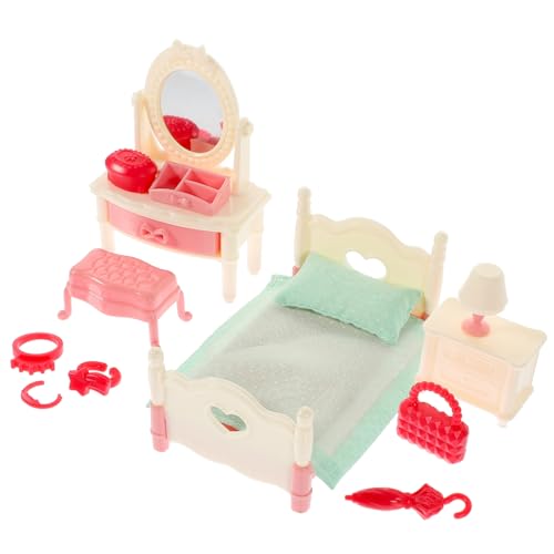 INOOMP 1 Satz Simuliertes Schlafzimmerzubehör Möbel Winzig Mini Bausatz Puppe Dollhouse Dekorationen Plastik INOOMP 1 Satz Simuliertes Schlafzimmerzubehör Möbel Winzig Mini Bausatz Puppe Dollhouse Dekorationen Plastik von INOOMP