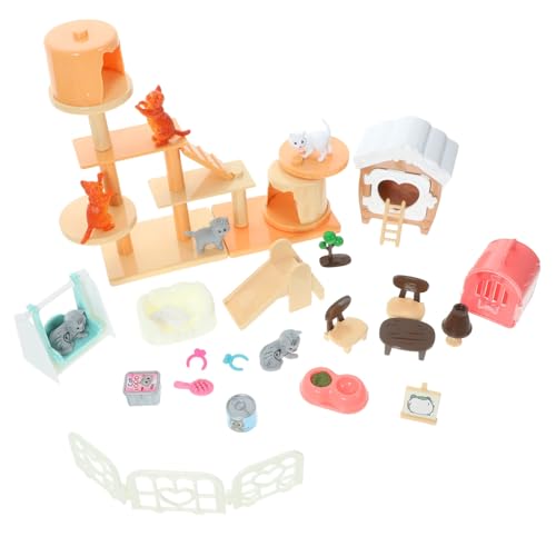 INOOMP 1 Satz Spielhaus Simulation Kinderspielzeug Kätzchenspielzeug Tell dir vor, zu Hausspielzeug Katzenfiguren Spieltierfiguren für Plastik INOOMP 1 Satz Spielhaus Simulation Kinderspielzeug Kätzchenspielzeug Tell dir vor, zu Hausspielzeug Katzenfiguren Spieltierfiguren für Plastik von INOOMP