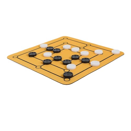 INOOMP 1 Satz Tragbares Schachbrettspiel Familienspaß für Feiertage Partys Strategisches Fördern Vielseitig Einsetzbar mit Flachen Spielsteinen für Gesellige Runden INOOMP 1 Satz Tragbares Schachbrettspiel Familienspaß für Feiertage Partys Strategisches Fördern Vielseitig Einsetzbar mit Flachen Spielsteinen für Gesellige Runden von INOOMP