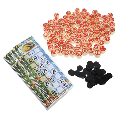 INOOMP 1 Satz Vintage Russisches Lotto Brettspiel Set aus Holz Lustiges Partyspiel für Erwachsene für Geburtstagsfeiern und Familienaktivitäten Fördert und Interaktion INOOMP 1 Satz Vintage Russisches Lotto Brettspiel Set aus Holz Lustiges Partyspiel für Erwachsene für Geburtstagsfeiern und Familienaktivitäten Fördert und Interaktion von INOOMP