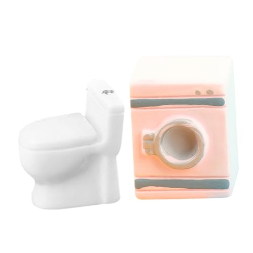 INOOMP 1 Satz Waschmaschine Toilettenmodell winzig unser Bausatz klein Puppenhauszubehör - Werkzeuge Toilettendekorationen Waschmaschinenmodell Miniaturwaschmaschine Möbelmodell Harz Weiß INOOMP 1 Satz Waschmaschine Toilettenmodell winzig unser Bausatz klein Puppenhauszubehör - Werkzeuge Toilettendekorationen Waschmaschinenmodell Miniaturwaschmaschine Möbelmodell Harz Weiß von INOOMP