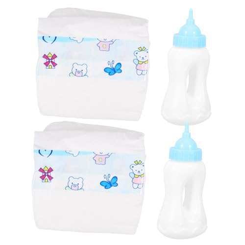 INOOMP 1 Satz Zubehör Für Puppenspielzeug Zubehör Für Puppenwindeln Mini-saftflaschen Mini-milchflaschen Puppenhaus Miniaturwindeln Plastik INOOMP 1 Satz Zubehör Für Puppenspielzeug Zubehör Für Puppenwindeln Mini-saftflaschen Mini-milchflaschen Puppenhaus Miniaturwindeln Plastik von INOOMP