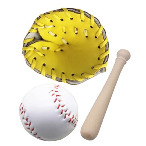 INOOMP 1 Satz dekorativer Mini-Baseball Zubehör Szene Puppe Handschuhe Mini-Hausversorgung Baseball-Mini-Dekorationen Sportbälle Rollenspielset Kiefernholz INOOMP 1 Satz dekorativer Mini-Baseball Zubehör Szene Puppe Handschuhe Mini-Hausversorgung Baseball-Mini-Dekorationen Sportbälle Rollenspielset Kiefernholz von INOOMP