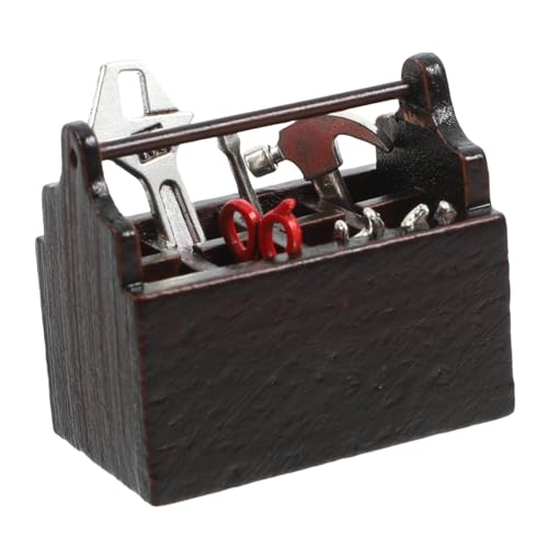 INOOMP 1 Satz kleine Werkzeugkiste für Minihaus Miniaturhaus Kit Mini-Toolkit Miniatur reparierter Bausatz DIY Mini Werkzeugkasten Miniatur-Bauwerkzeuge Aluminiumlegierung INOOMP 1 Satz kleine Werkzeugkiste für Minihaus Miniaturhaus Kit Mini-Toolkit Miniatur reparierter Bausatz DIY Mini Werkzeugkasten Miniatur-Bauwerkzeuge Aluminiumlegierung von INOOMP