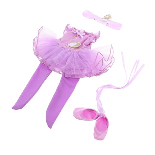 INOOMP 1 Set Ballett Outfit Für Puppen 14 Zoll Puppenprinzessin Ballerina Tanzkostüm Mit Schuhen Und Stirnband – Puppenkleidung Zum Verkleiden Und INOOMP 1 Set Ballett Outfit Für Puppen 14 Zoll Puppenprinzessin Ballerina Tanzkostüm Mit Schuhen Und Stirnband – Puppenkleidung Zum Verkleiden Und von INOOMP