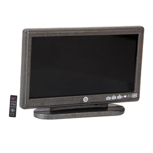 INOOMP 1 Set Flachbildfernseher Modell Mini Für Miniatur Bastelzubehör Puppenhaus Recorder Mini Flachbildfernseher Modell Spielhaus Zubehör Mini Zubehör Grauer von INOOMP