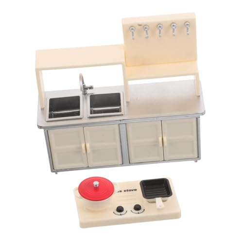 INOOMP 1 Set Küchengeräte Miniatur Spielküchenzubehör – Induktionsherd Aus Künstlichem Kunststoff – Puppenhaus Spielherd Für Kleinkinder von INOOMP
