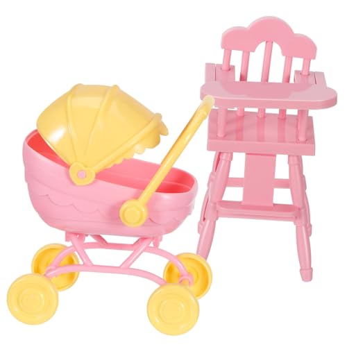 INOOMP 1 Set Mini Kinderwagen Kinderwagen Für Babypuppen Kinderwagen Für Puppen Babytrage Für Puppen Kinderwagen Mini Simulations Kinderwagen Puppenmöbel Spiel Kinderwagen von INOOMP