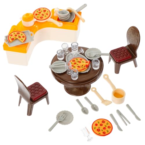 INOOMP 1 Set Mini Küchenspielzeug Puppenhaus Bausatz Mini Puppenhaus Miniaturen Miniaturküche So Tun Als Ob Miniaturmöbel Puppenhausmöbel Miniaturspielzeug Abs von INOOMP