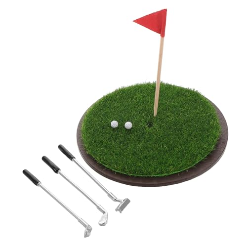 INOOMP 1 Set Miniatur Golfschläger Grasmodell Für Puppenhaus Realistisches Mini Golfplatz Zubehör Für Home Office Kinderzimmer INOOMP 1 Set Miniatur Golfschläger Grasmodell Für Puppenhaus Realistisches Mini Golfplatz Zubehör Für Home Office Kinderzimmer von INOOMP