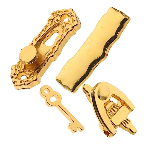INOOMP 1 Set Puppenhauszubehör Spielhaus Türdekoration Türschloss Spielzeughaus Miniaturschlösser Mit Schlüsseln Miniaturzubehör Miniatur Türbeschläge Miniatur Goldene INOOMP 1 Set Puppenhauszubehör Spielhaus Türdekoration Türschloss Spielzeughaus Miniaturschlösser Mit Schlüsseln Miniaturzubehör Miniatur Türbeschläge Miniatur Goldene von INOOMP