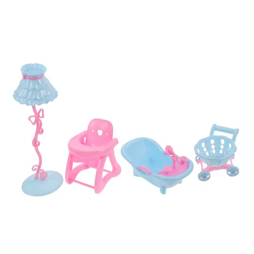 INOOMP 1 Set Rollenspiel Spielzeugset Miniatur Puppenzubehör Babystuhl Badewanne Einkaufswagen Und Kinderwagen Miniatur Sachen Puppenhaus Layout Requisiten INOOMP 1 Set Rollenspiel Spielzeugset Miniatur Puppenzubehör Babystuhl Badewanne Einkaufswagen Und Kinderwagen Miniatur Sachen Puppenhaus Layout Requisiten von INOOMP