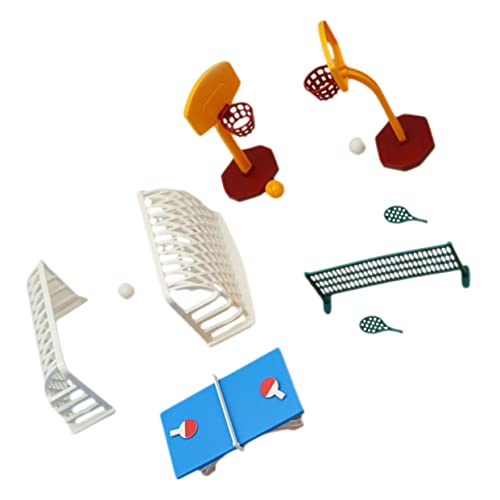 INOOMP 1 Set Tischtennis Basketballständer Modell Puppenhäuser Für Mädchen Puppen Sportzubehör Miniatur Basketball Fußballspielzeug Miniatur Puppenhaus Sportausrüstung INOOMP 1 Set Tischtennis Basketballständer Modell Puppenhäuser Für Mädchen Puppen Sportzubehör Miniatur Basketball Fußballspielzeug Miniatur Puppenhaus Sportausrüstung von INOOMP
