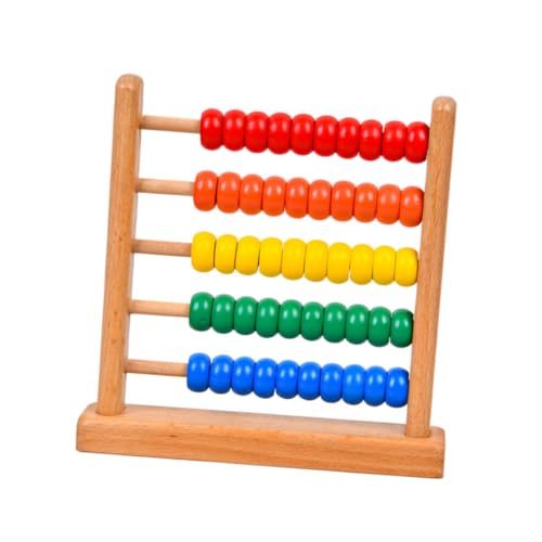 INOOMP 1 Stück Abacus Rack -lehrhilfen Abakus Abacus Kleinkind Regenbogen Größe Lehrreich Bunt Ausbildung Groß Kindergarten Bretter Lernen Mathe Werkzeug Hölzern von INOOMP