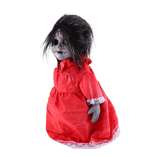 INOOMP 1 Stück Halloween Voice Activated Induction Doll mit Glüheffekt Gruselige Walking für Halloween Dekoration und Party Requisiten ohne Batterie für Schaurige und Pranks INOOMP 1 Stück Halloween Voice Activated Induction Doll mit Glüheffekt Gruselige Walking für Halloween Dekoration und Party Requisiten ohne Batterie für Schaurige und Pranks von INOOMP
