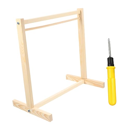 INOOMP 1 Stück Holz Puppenkleiderbügel Großer Kleiderständer für Puppenkleidung und Zubehör zum Aufhängen und Organisieren von Babypuppenkleidung INOOMP 1 Stück Holz Puppenkleiderbügel Großer Kleiderständer für Puppenkleidung und Zubehör zum Aufhängen und Organisieren von Babypuppenkleidung von INOOMP