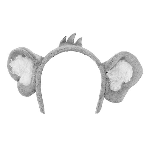 INOOMP 1 Stück Koala-Stirnband Koala-Clip Koala-Ohr-Kopf-Reifen pelzige Ohren Clip-Koala grau tierhaarreifen haircharm Haarband Maskerade Haarreifen schöner Haarreif Polyester Light Grey INOOMP 1 Stück Koala-Stirnband Koala-Clip Koala-Ohr-Kopf-Reifen pelzige Ohren Clip-Koala grau tierhaarreifen haircharm Haarband Maskerade Haarreifen schöner Haarreif Polyester Light Grey von INOOMP