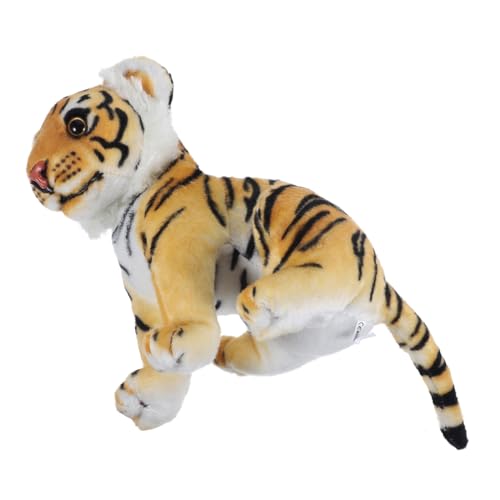INOOMP 1 Stück Kuscheltier Tiger Niedliches Plüschtier für Gelb mit Verarbeitung aus Umweltfreundlichem Baumwollmaterial für Familie und Freunde INOOMP 1 Stück Kuscheltier Tiger Niedliches Plüschtier für Gelb mit Verarbeitung aus Umweltfreundlichem Baumwollmaterial für Familie und Freunde von INOOMP