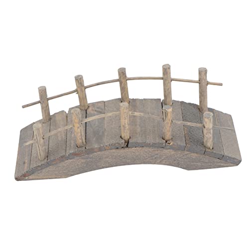 INOOMP 1 Stück Mini Holzbrücke für Puppenhaus und Garten Arch Bridge Ornament für Miniaturwelten Hochwertige Deko für Mikrolandschaften und Sammlerzubehör von INOOMP