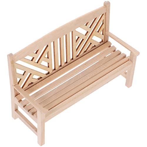 INOOMP 1 Stück Mini Möbelmodell Weiße Bank Puppenspielzimmermöbel Kleinkind Jungenzimmerdekor Babystuhl Kleinkindstühle Für Mädchen Kleine Babymöbel Miniaturen Mini Artikel von INOOMP