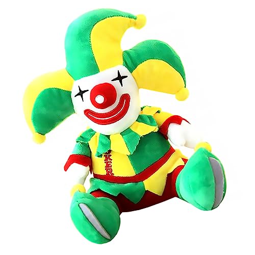 INOOMP 1 Stück Plüsch Clown Dekorative Clown Figur für Halloween Geburtstage Partys Weiches Material aus Kurzhaarplüsch und Kinderfreundliches Wohnaccessoire von INOOMP