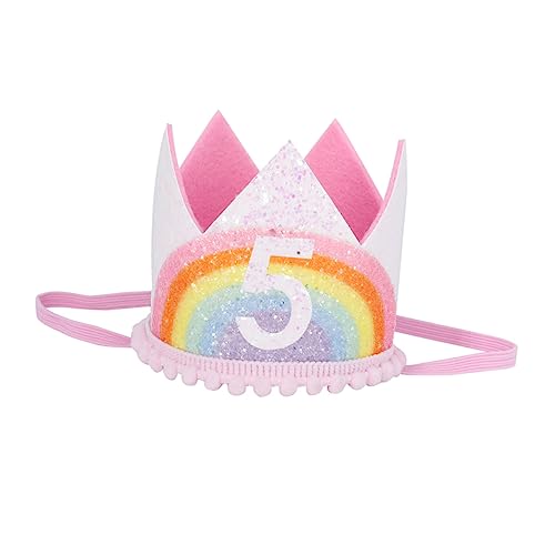 INOOMP 1 Stück Rainbow Crown Headband für Party Hut Kreative Haarzier für Foto Requisiten Leicht und Bequem für Unvergessliche INOOMP 1 Stück Rainbow Crown Headband für Party Hut Kreative Haarzier für Foto Requisiten Leicht und Bequem für Unvergessliche von INOOMP