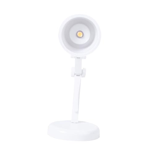 INOOMP 1 Stück -Tischlampe für Puppenhaus-Lampendekoration Modell Tischlampe für Modell Lampe Mini-Lampendekoration Plastik Weiß von INOOMP
