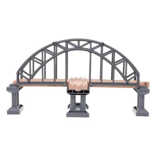 INOOMP 1 Stück für kinderspielzeug Kinderzimmerdekoration Toys Brücke Spielzeugbrücke Eisenbahnbrücke aus Kunststoff Kinderzug-Layout-Requisite Abs Grey von INOOMP