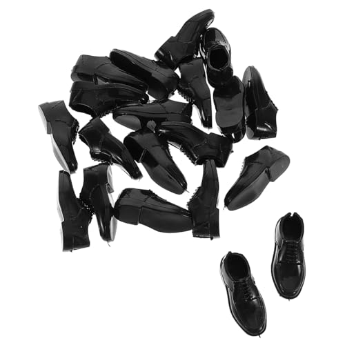 INOOMP 10 Paare Miniaturschuhe für Puppen Schwarze Puppenschuhe aus Kunststoff für Puppenhaus Spiele Mikro Landschafts Dekorationen und Sammlungen INOOMP 10 Paare Miniaturschuhe für Puppen Schwarze Puppenschuhe aus Kunststoff für Puppenhaus Spiele Mikro Landschafts Dekorationen und Sammlungen von INOOMP