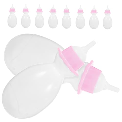INOOMP 10 Stück Babyflasche kleine Trinkflasche Miniatur-Babypuppenflaschen Lernspielzeug für Babypuppenflaschen für Mädchen Puppenmilchflasche Plastik Weiß INOOMP 10 Stück Babyflasche kleine Trinkflasche Miniatur-Babypuppenflaschen Lernspielzeug für Babypuppenflaschen für Mädchen Puppenmilchflasche Plastik Weiß von INOOMP