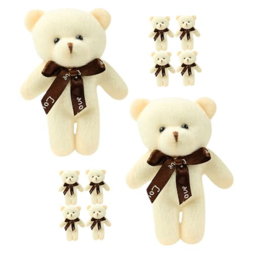 INOOMP 10 Stück Bär Schlüsselanhänger Multipack Sachen Figur Mädchen klein Bärenspielzeug dekoratives Bärendekor Bärenanhänger Multifunktionaler Bärenanhänger PP Baumwolle Beige INOOMP 10 Stück Bär Schlüsselanhänger Multipack Sachen Figur Mädchen klein Bärenspielzeug dekoratives Bärendekor Bärenanhänger Multifunktionaler Bärenanhänger PP Baumwolle Beige von INOOMP
