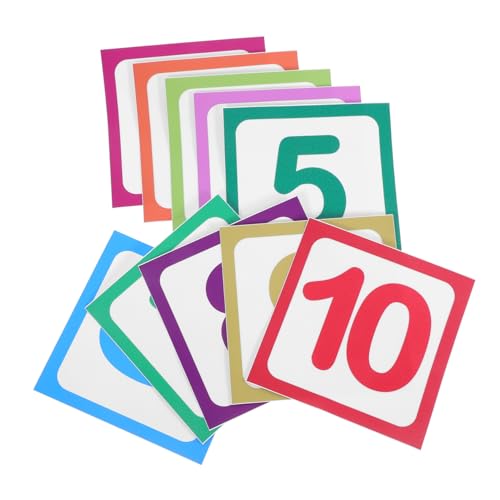 INOOMP 10 Stück Digital Game Floor -Aufkleber für Selbstklebende bodenaufkleber Selbstklebende Bodensticker Gaming-Tapete Bodenaufkleber Aufkleber Spiel Wandtattoos PVC von INOOMP