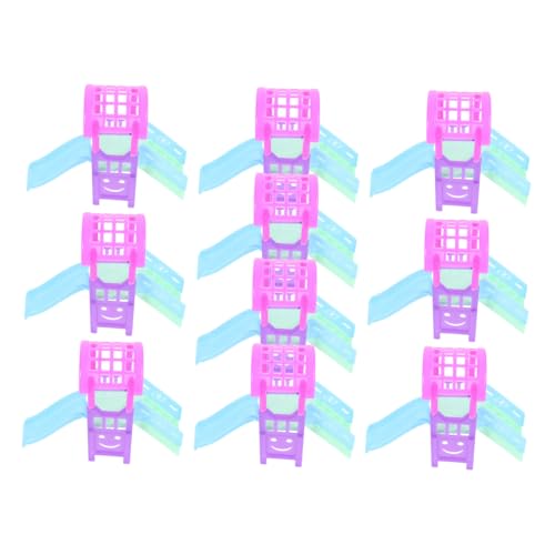 INOOMP 10 Stück Doll House Slide Miniatur-puppenhaus-sportgeräte Zubehör Für Unterhaltungsspielzeug Puppenhaus-Ornament Kleines Puppenzubehör Spielplatzrutschen Minispielplatz Plastik von INOOMP