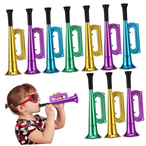 INOOMP 10 Stück Farbenfrohe Trompete Party Jubelnde Requisiten Macher Hornspielzeug Buntes Trompetenspielzeug Blau Königlich Partyzubehör Kleines Trompetenspielzeug Für Plastik INOOMP 10 Stück Farbenfrohe Trompete Party Jubelnde Requisiten Macher Hornspielzeug Buntes Trompetenspielzeug Blau Königlich Partyzubehör Kleines Trompetenspielzeug Für Plastik von INOOMP