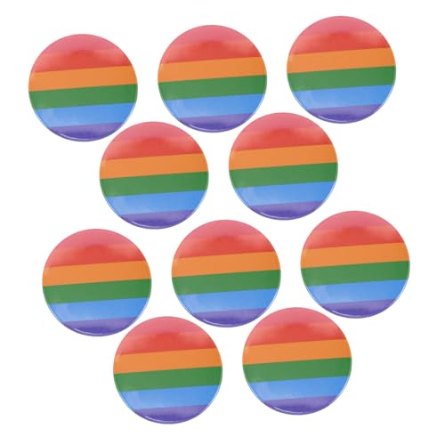 INOOMP 10 Stück Farbenfrohes Abzeichen Stolz Partygeschenke Stolz Anstecknadel Stolz-Tag-Pin Dekoration zum Stolztag Stolzabzeichen Regenbogen-Stolz-Anstecknadel Eisen INOOMP 10 Stück Farbenfrohes Abzeichen Stolz Partygeschenke Stolz Anstecknadel Stolz-Tag-Pin Dekoration zum Stolztag Stolzabzeichen Regenbogen-Stolz-Anstecknadel Eisen von INOOMP