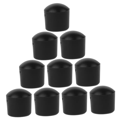 INOOMP 10 Stück Fußballmaschinenkappe Kicker-Endkappen Stange Kickerspitzenkappen runden Ersatz Spiel Tischfußballzubehör Kickertischabdeckung Polkappen Plastik Black INOOMP 10 Stück Fußballmaschinenkappe Kicker-Endkappen Stange Kickerspitzenkappen runden Ersatz Spiel Tischfußballzubehör Kickertischabdeckung Polkappen Plastik Black von INOOMP