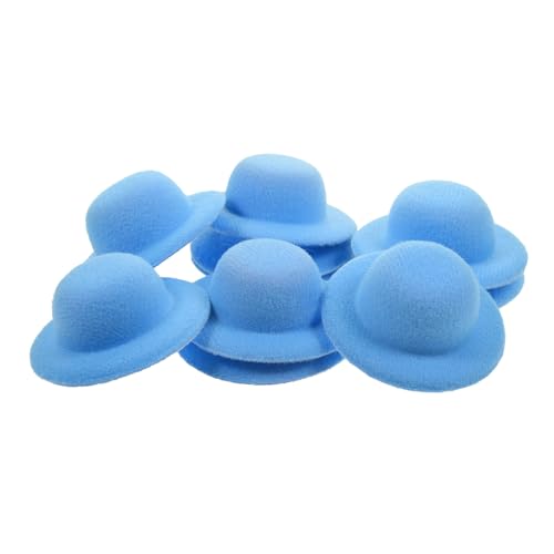 INOOMP 10 Stück Kleines Strohhutspielzeug Mini-Hüte schmücken Kleiner Hut mit breiter Krempe winzig Basteln Stoff Miniatur-Puppenhüte Miniatur-Haushut Hutpuppe Eva Blue INOOMP 10 Stück Kleines Strohhutspielzeug Mini-Hüte schmücken Kleiner Hut mit breiter Krempe winzig Basteln Stoff Miniatur-Puppenhüte Miniatur-Haushut Hutpuppe Eva Blue von INOOMP