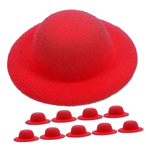 INOOMP 10 Stück Kleines Strohhutspielzeug Miniaturhüte zum Basteln winzig Gewebte Mini-Hut Dekorationen Puppenimitation Miniatur -Strickhut Foto -Prop -Zubehör Flanell rot INOOMP 10 Stück Kleines Strohhutspielzeug Miniaturhüte zum Basteln winzig Gewebte Mini-Hut Dekorationen Puppenimitation Miniatur -Strickhut Foto -Prop -Zubehör Flanell rot von INOOMP